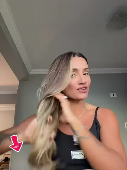 Resultado no cabelo de cliente